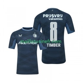 Maillot de Foot Feyenoord Rotterdam Quinten Timber 8 Extérieur 2025-26